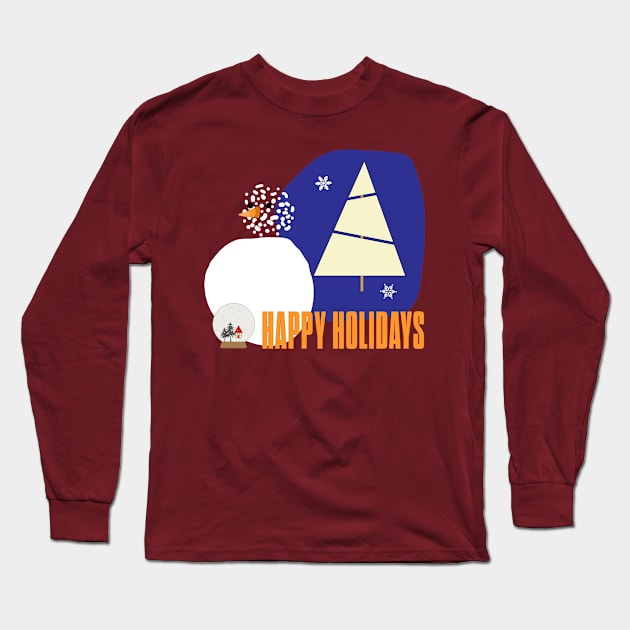 Happy holidays Long Sleeve T-Shirt by bluehair